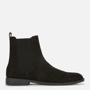 Primark Faux Suede Black Ankle Boots